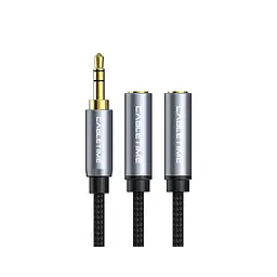 Кабель мультимедійний 3.5mm M to 2x3.5mm F 0.2m Cabletime (CA915248) - мініатюра 2