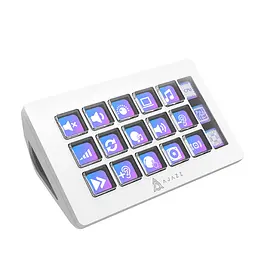Стрім-консоль AJAZZ AKP153 / 15 клавіш / TFT-дисплей / Підтримка OBS та макросів / White - мініатюра 3