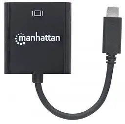 Перехідник Intracom USB 3.1 Type-C VGA F Manhattan чорний - мініатюра 4