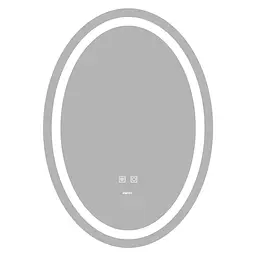 Дзеркало Zerix Fusion MV01-50x70 з LED Touch, Anti-fog, димером, регулятором яскравості ZX6067