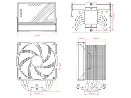 Повітряне охолодження ID-COOLING Frozn A610 ARGB White - мініатюра 6