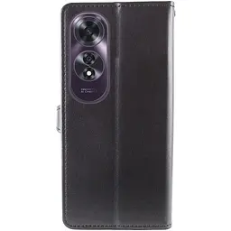 Шкіряний чохол-книжка GETMAN Gallant (PU) для Oppo A60 4G Чорний - мініатюра 5