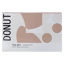 Чайний сервіз Donut порцеляновий на 6 персон, бежевий Yiwu HP-15-20 - мініатюра 9