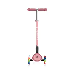 Самокат Globber Primo foldable plus lights, колеса з підсвічуванням, пастельно-рожевий (439-210) - мініатюра 3