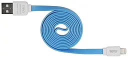 Кабель TOTO TKG-31 Flat USB cable Lightning 1m Blue