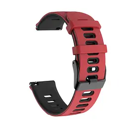 Браслет Rage для Samsung Galaxy Watch Active 2 44mm - чорно-червоний ширина кріплення 20мм силікон Watchbands (W37-9WB93421408) - мініатюра 4