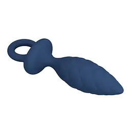Анальна пробка Mr. Play Butt Plug with Loop S, 11.5 см (синій) - мініатюра 6
