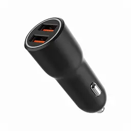 Зарядний пристрій Gembird 2xUSB QC 3.0 автомобільний адаптер чорний (TA-UC-A2QC36-CAR-01) - мініатюра 3