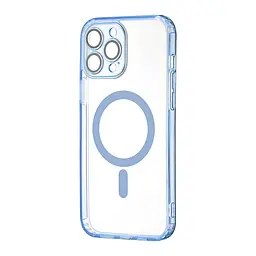 Чохол TPU Edge & PC with MagSafe (Protected Camera & Lens) iPhone 13 Pro Max Blue