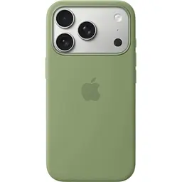Чохол Silicone Case with Button, Animation & MagSafe для Apple iPhone 17 Pro Max Light Moss AAA [172565]