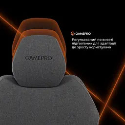 Крісло ігрове GamePro GC775DG Dark grey fabric (GC775DG) - мініатюра 15