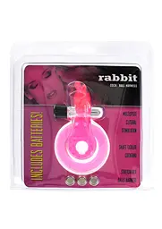 Ерекційне кільце з вібрацією Seven Creations Cock Ball Ring Rabbit рожевий - мініатюра 4