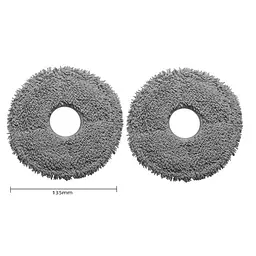 Мікрофіброва ганчірка (накладка) для робот-пилососа Xiaomi Microfiber Mop Refills S10+ / X10+ / B101 / B105, Dreame L10s Ultra Pro / L10 Prime, 2шт - мініатюра 2