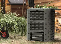 Компостер Prosperplast Compogreen Vario, чорний, 950 л - мініатюра 4