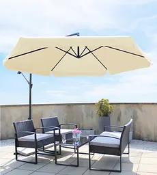 Садова парасоля GardenLine Beige 3,5 м - мініатюра 4