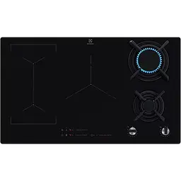 Варильна поверхня комбінована Electrolux 90 см розширена зона чугун чорний
