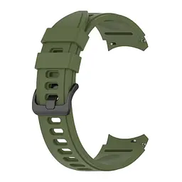 Ремінець для Samsung Galaxy Watch 6 - зелений ширина кріплення 20мм силікон Watchbands RiccoOne (W25-0WB76554) - мініатюра 2