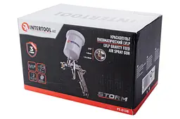 Пневматичний фарбопульт LVLP Intertool Storm PT-0138 600 мл x 1.3 мм ВБ - мініатюра 4
