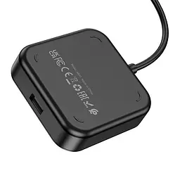 Hub адаптер Hoco Easy 4-in-1 converter HB31 (Usb to Usb2.0x4) (L=0.2M) 6931474784841 - мініатюра 3