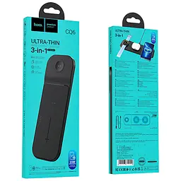 БЗП CQ6 Power 3-in-1 Wireless Fast Charger (для Samsung Watch) Black Hoco teh0029861 - мініатюра 5