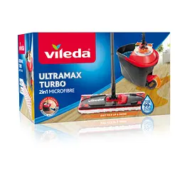 Комплект для прибирання Vileda Ultramax Turbo Швабра та відро з віджимом (4023103206236) - мініатюра 9