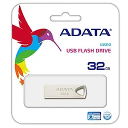 USB флеш накопичувач ADATA 32GB UV210 Metal Silver USB 2.0 (AUV210-32G-RGD) - мініатюра 3
