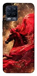 Чохол Demsky Red sparkles Horse для Realme 8