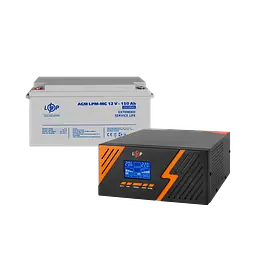 Комплект резервного живлення LP (LogicPower) ДБЖ + мультигелева батарея (UPS B1500 + АКБ MG 1800Wh)