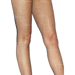 Колготки Leg Avenue Rhinestone зі стразами O/S чорні - мініатюра 2