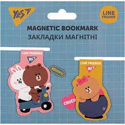 Закладки магнітні Yes Line Friends 2 шт. (707825)