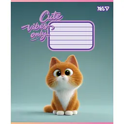 Зошит шкільний Yes Cute vibes only А5 18 аркушів лінія 25 шт. (768899) - мініатюра 5