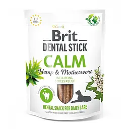 ласощі для собак Brit Dental Stick Calm заспокійливе, конопля і пустирник, 7 шт, 251 г - мініатюра 7