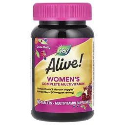 Вітаміни та мінерали Nature's Way Alive! Women's Complete Multivitamin, 50 таблеток для жінок - мініатюра 2