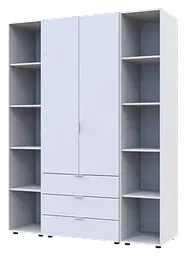 Комплект Doros Гелар з 2 Етажерками Білий 2 ДСП (42005030)