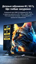 Док-станція USB-C UGREEN Revodok CM886 9 в 1 HDMI 2.0 до 4K 60 Гц 2K 144 Гц 1080p 240 Гц 2×USB-A та 1×USB-C до 10 Гбіт/с і 1×USB-A до 5 Гбіт/с Ethernet RJ45 до 2,5 Гбіт/с SD/microSD вхід USB-C PD 3.0 до 100 Вт заряджання ноутбука до 85 Вт HDMI потребує USB-C з відеовиходом заряджання потребує підтримки USB PD одночасне читання двох карт до 170 МБ/с Windows/macOS LED-індикатор ребристий алюмінієвий корпус вбудований кабель 30 см космічний сірий (55543) - мініатюра 7