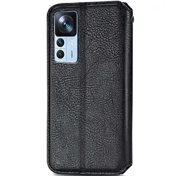 Шкіряний чохол-книжка GETMAN Cubic (PU) для Xiaomi 12T / 12T Pro Чорний - мініатюра 2