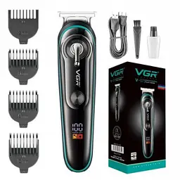 Акумуляторний тример для стрижки волосся й бороди з USB і LED-дисплеєм VGR V-075