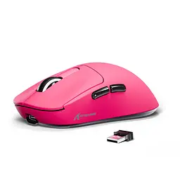 Ігрова мишка ATTACK SHARK X3 / Три режими підключення / Сенсор PAW3395 / 49 г / Pink - мініатюра 6