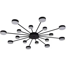 Світильник стельовий Miorro LED Foresta з пультом ДУ 102W 2700-6000К чорний (51-313-005) - мініатюра 4