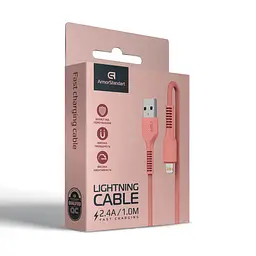 Кабель ArmorStandart AR88 USB to Lightning 2,4A 1m Peach (ARM65286) - мініатюра 5