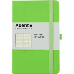 Книга записна Axent Partner 125х195 мм у крапку 96 аркушів салатова (8306-09-A)