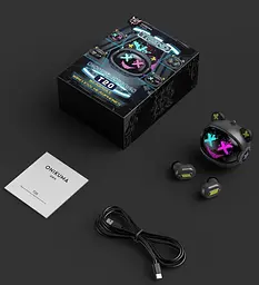 Навушники Bluetooth Onikuma T20 Black - мініатюра 2