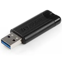 Флеш-накопичувач Verbatim USB флеш накопичувач 32GB PinStripe Black USB 3.0 (49317) - мініатюра 4