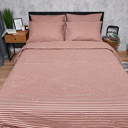 Комплект постільної білизни Moon&Star Бязь Gold Люкс Autumn Stripes King Size 220x240 наволочки 2х50х70 - мініатюра 8