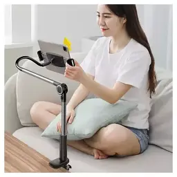 Тримач настільний для ґаджетів Baseus Otaku Life Rotary Adjustment Lazy Holder Pro for Phone Ipad LUZQ000013 Grey - мініатюра 5