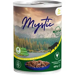 Вологий корм для котів Mystic шматочки курки в желе 400 г (609010)