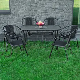 Комплект садових меблів 4Points Siena-6 з прямокутним столом 120x70x70 см - мініатюра 4