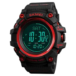 Наручний годинник чоловічий Skmei 1358 Red, 1358RD (12273) - мініатюра 2