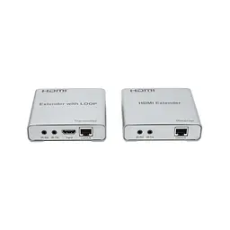 Адаптер HDMI 4K/30hz, up to 100m via CAT5E/6, loop-out (HDES12-LOOP) PowerPlant (CA912964) - мініатюра 2