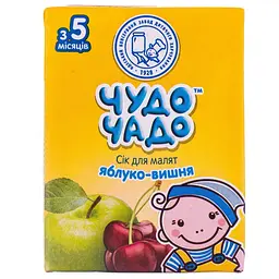 Упаковка соку Чудо-чадо яблучно-вишневий 3.6 л (200 мл х 18 шт.) - мініатюра 2